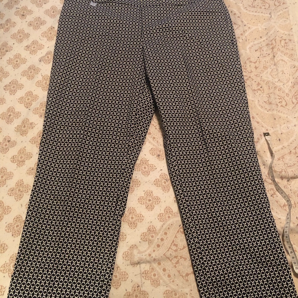 Stylish Black and White Patterned Women’s Pants